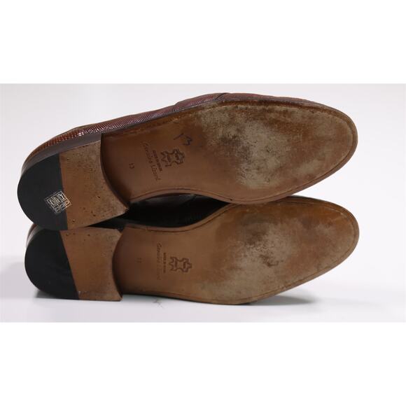 Maus & Hoffman Genuine Lizard Strap Penny Loafers Men\'s US 13 M